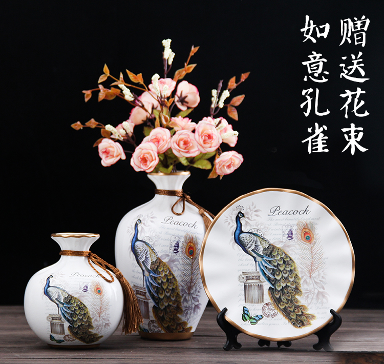 American ceramic vase furnishing articles of European I sitting room porch TV ark, wine creative household adornment ornament