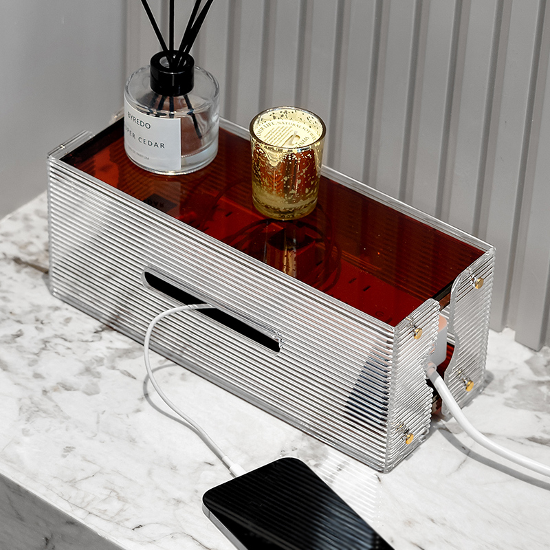 Power cord row socket storage box charging data cable shielding cable management box desktop hub machine top box rack