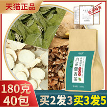 Angelica dahurica Huoxiang Tea Ginger licorice tea peppermint tea nose angelica Angelica tea yantongzhixiangshu tea bag