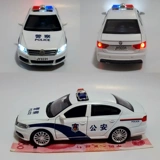 Warrior, металлическая полицейская машина, модель автомобиля со светомузыкой, игрушечная машина, масштаб 1:32