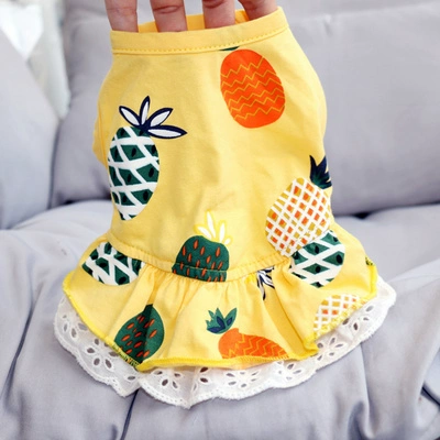 Летняя тонкая юбка для домашних животных собачья одежда, Тедди Бомей Бупин Ингбин Йорк Лето маленькая собачья юбка принцессы