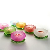 Красочный глазированный лотос свеча