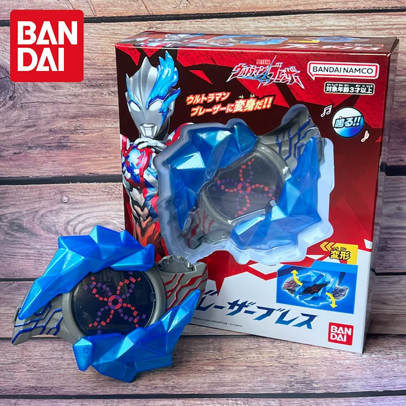 Bandai, Ultra, настоящий небольшой Ultraman Тига, браслет, трансформер для мальчиков, игрушка, издает звуки, подарок на день рождения