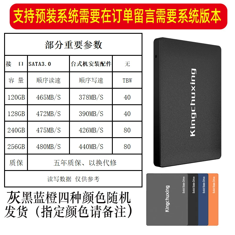 SSD на SATA интерфейсе Jinchuxing емкостью до 512 ГБ, совместим с настольными компьютерами и ноутбуками