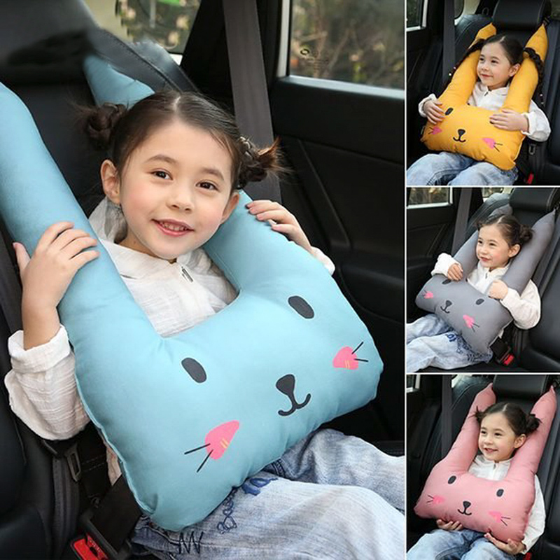 Car children's U-shaped pillow in the car to sleep and rest Cartoon creative cute doll doll pillow inner accessories