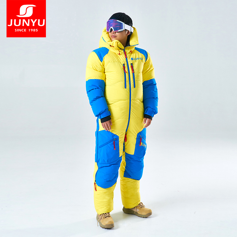 Junyu outdoor goose down jacket 800 peng jumpsuit Polar down jacket 8000 meters climb Everest men and women