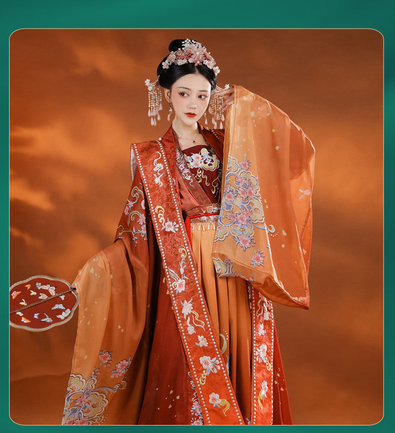 裳云兮 清平乐 宋制汉服 霞帔五套装 图7