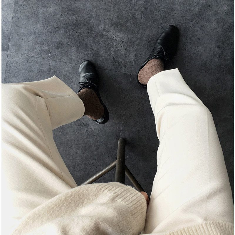 Sweaty suit pants woman high waist 2019 autumn winter new sullharynn pants loose and thin casual little feet 90% pants