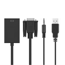 VGA to HDMI analog to HD converter with audio VGA computer projector to HD display conversion line