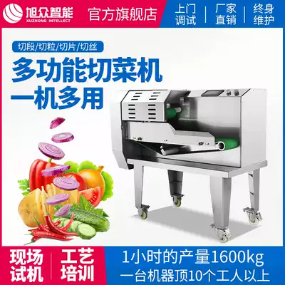 Xuzhong automatic vegetable cutter commercial multifunctional small electric vegetable slicing shredder canteen