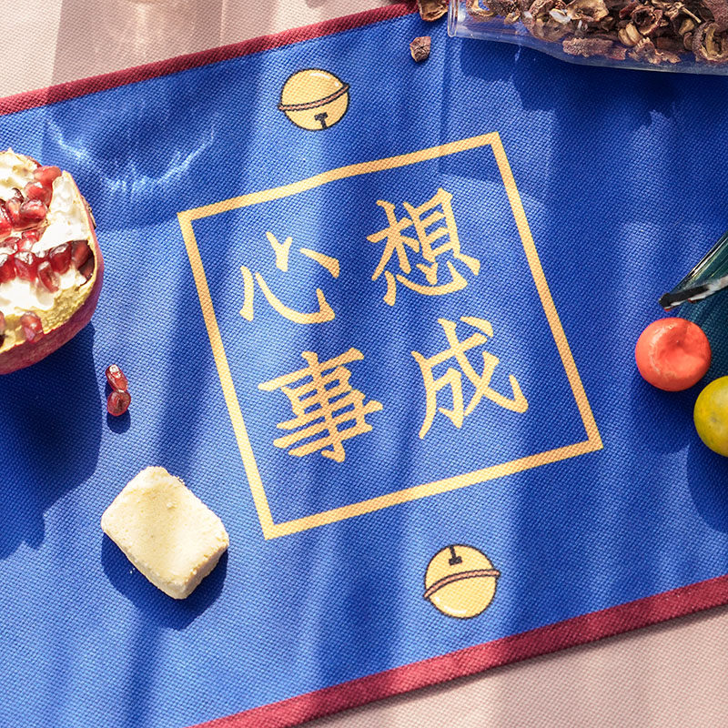 Zuo Xiandun Road cartoon simple cute soft glass Chinese tablecloth fabric table PVC waterproof and oil-proof tea table cloth