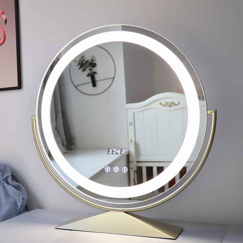 European beauty make-up smart mirror Makeup mirror Desktop led light Desktop large dressing mirror with light female net red