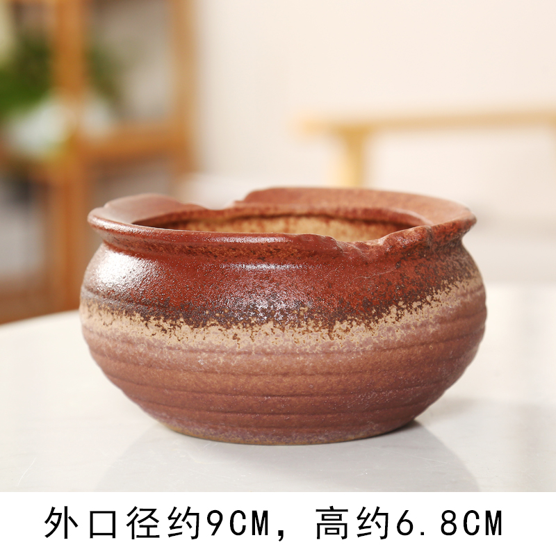 End coarse pottery flowerpot more meat large ceramic flower pot in contracted to sell creative move platter breathable interior