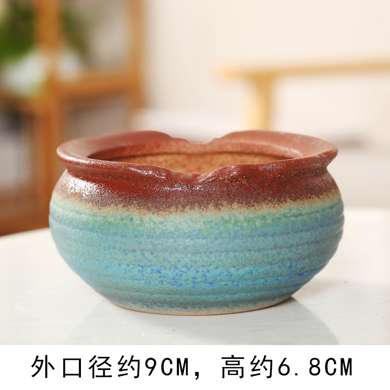 End coarse pottery flowerpot more meat large ceramic flower pot in contracted to sell creative move platter breathable interior