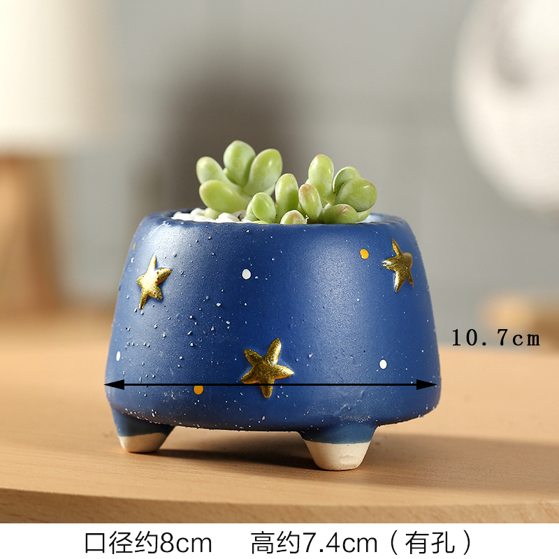 End of stars is kind of coarse pottery breathable interior restoring ancient ways more meat flower - pot special package mail clearance creative move