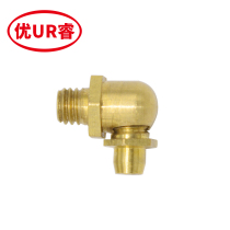 National Label butter mouth Gun Head Bull Oil Nozzle Elbow Brass Oil Nozzle 90-degree oil nozzle Yellow oil Grease Gun M6M8M10M12