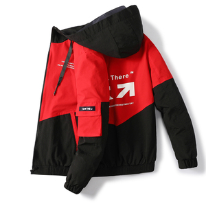 男士秋季连帽外套休闲夹克工装服上衣男装