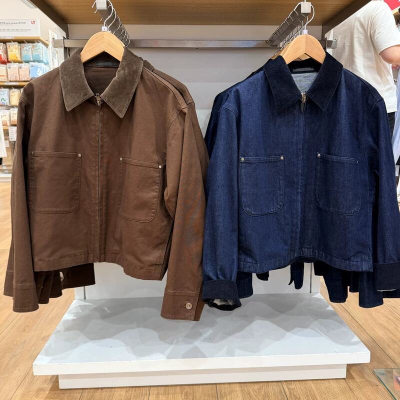 Casual Zipper Short Jacket Women's and Men's Clothing/Jacket 26 Autumn and Winter New Style 487516 488787
