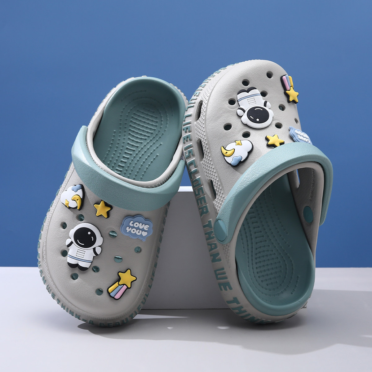 Delta Action Children's Croc Shoes Boys' Non-Slip Summer New Style Kids' Soft Sole Beach Sandals — 3