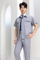 Серый летний полосатый верх