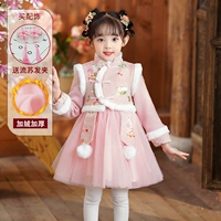 Розовая флисовая заколка для волос