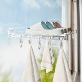 Складная сушилка на присоске, складная настенная сушилка для одежды на балконе, стеллаж для хранения без перфораторов, сушилка для обуви, подоконник