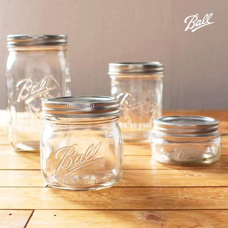 Американская банка Mason Jar Mason Bottle Glass Увлажняющая печать Изображение 1