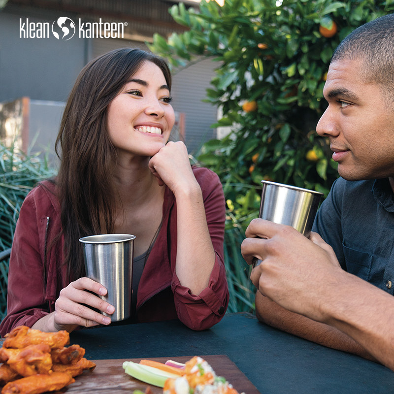 klean kanteen stainless steel 473ml water cup beer glass anti-drop Cup drink portable coffee cup