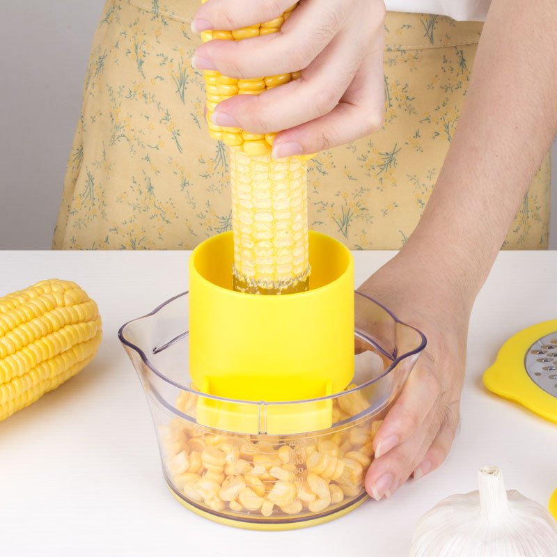 Peeling corn artifact kitchen household corn threshing machine Grinding and pulling corn knife scraping corn grain stripper