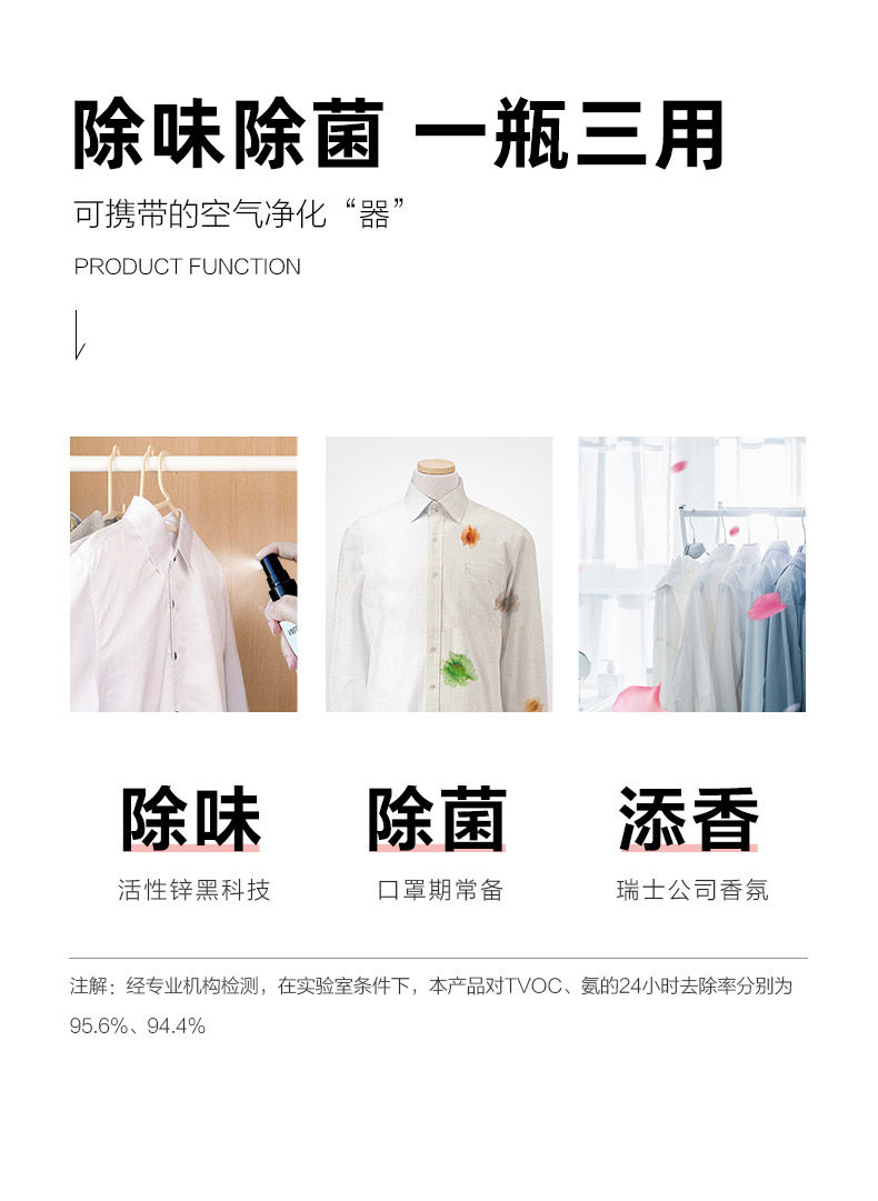 立白旗下 Cyrin 西兰 除菌除味衣物香氛喷雾 50ml 图2