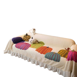 Minshun Hair-Furry Art Pumpkin Sofa Cover Cloth Anti-Slip