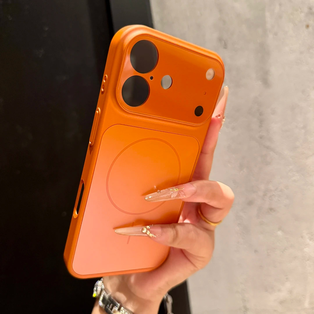 [New Frosted Glass]Suitable for iPhone 17 Pro Max Case, Apple 16 Pro Max High-End Feel, 15 Pro/14 Magnetic Charging, 13 Pro Max Full Coverage, Anti-Drop, Ultra-Thin, Instantly Transforms into 17