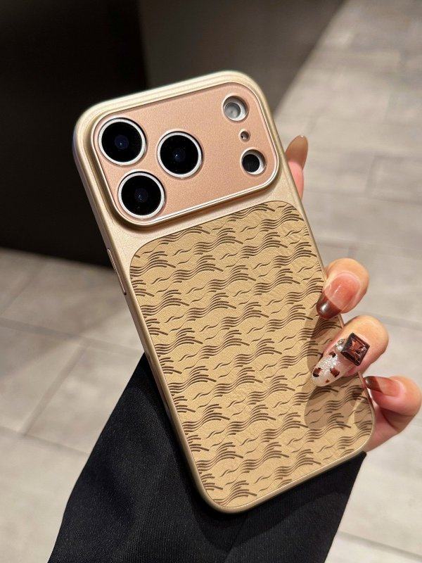 New Creative Embossed Leather Phone Case for iPhone 17 Pro Max, Apple 16, Full Coverage, Simple and Stylish, High Aesthetic Value, Compatible with iPhone 15, Original for Men and Women, 14 Dirt-Resistant, 13 Drop-Proof, Fingerprint-Resistant