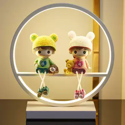 Wedding gifts for newlyweds, girlfriends, brothers, sisters-in-law, friends, creative and practical wedding table lamp, bedside cabinet decoration