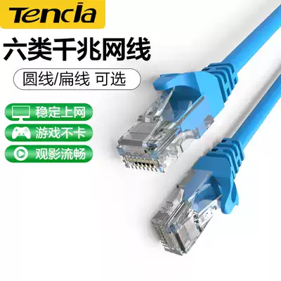 Tengda cable Super six gigabit network cable Oxygen-free copper household 8-core computer router cable 5 10 20 meters