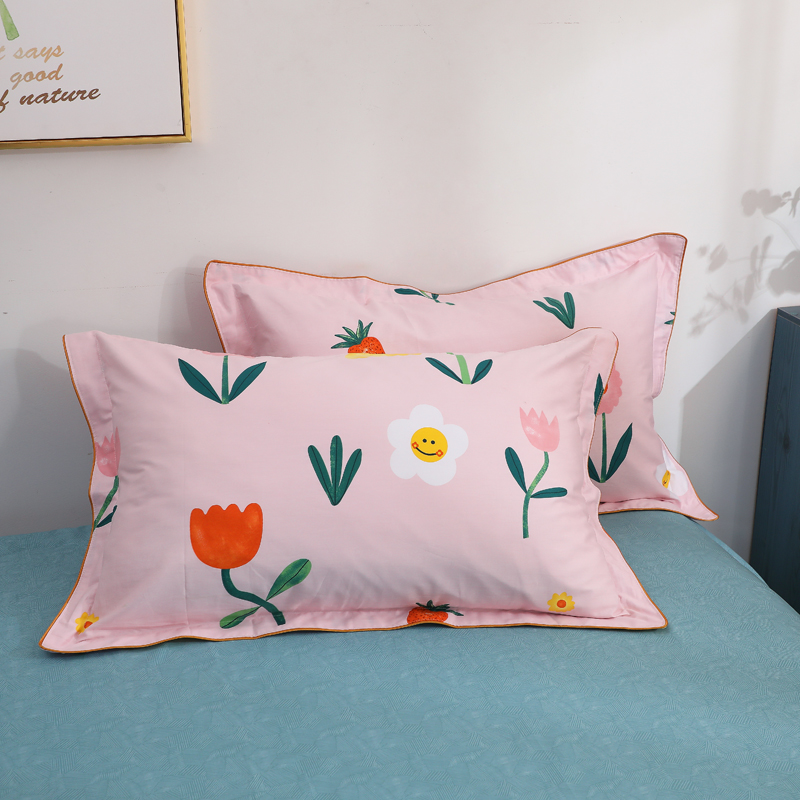 Purple Yin Customized 100% pure cotton pillowcase pair of 45x70cm large number 60x90 Increase the special large number 35x55 megatrend