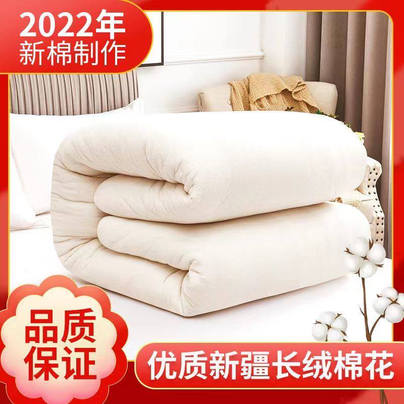 Xinjiang cotton quilt pure cotton first-class cotton thickened cushion quilt winter 3 catties six catties cotton wool manual quilt warm quilt core