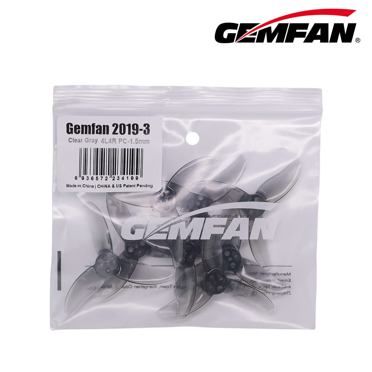 Gemfan 2019‑3 3‑Blatt-Propeller 2 Zoll FPV-Drohne Leichtgewichtige CW CCW-Propeller – Detail 3