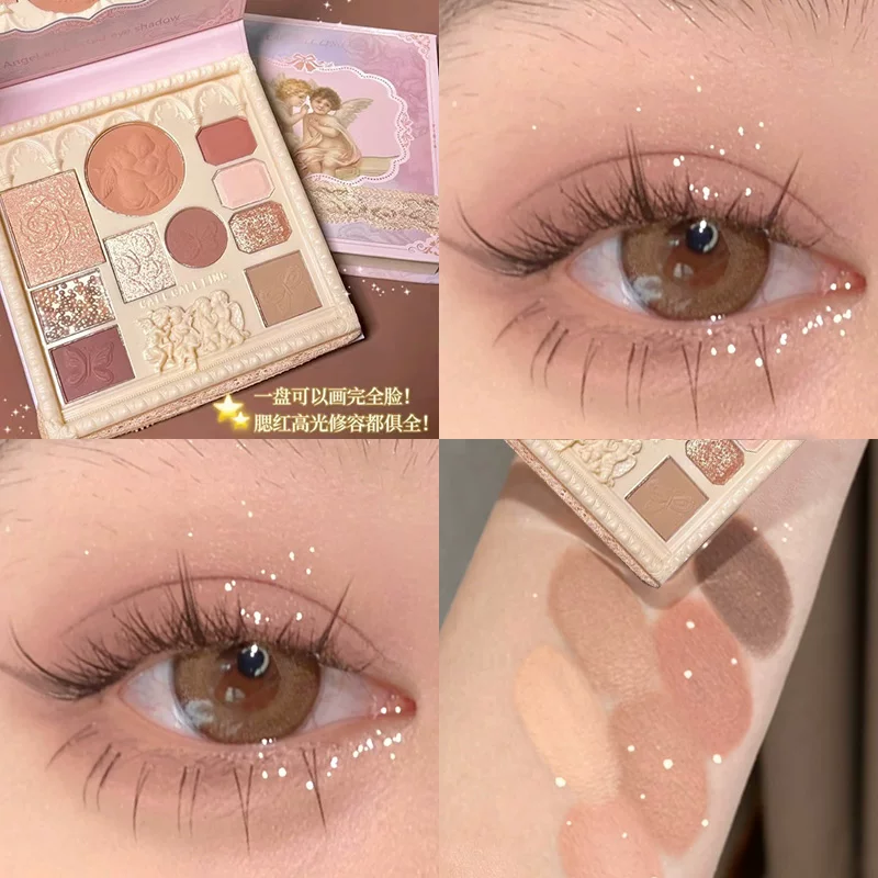 Eyeshadow palette, highlighter, face blush, new collection
