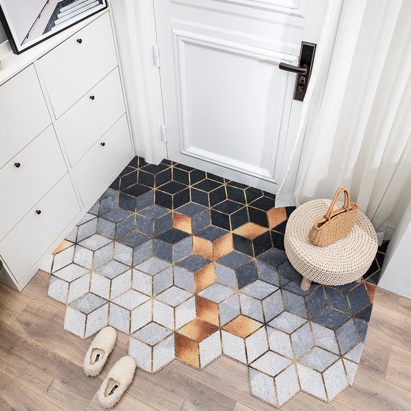 Mat door door door inlet anti-slip foot mat foyer plastic carpet wire ring mat cut mat