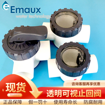 Swimming pool pump transparent check valve one-way valve three-way valve two-way valve Yiwanshi valve