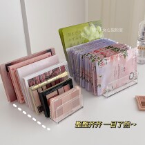 Advanced sense ~ ins acrylic eye shadow plate blush storage rack dormitory desktop cosmetics storage box rack