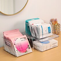 Desktop drawer mask storage box toilet cosmetics acrylic students Japanese dressing table finishing shelf