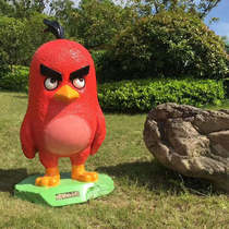 Cartoon angry bird large FRP sculpture doll model Movie animation game outdoor decorative ornaments
