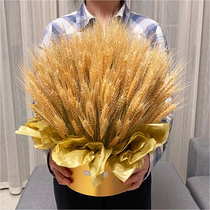 Barley opening flower basket gilt hugging bucket desktop decoration ornaments atmospheric practical wheat gifts celebration bouquet