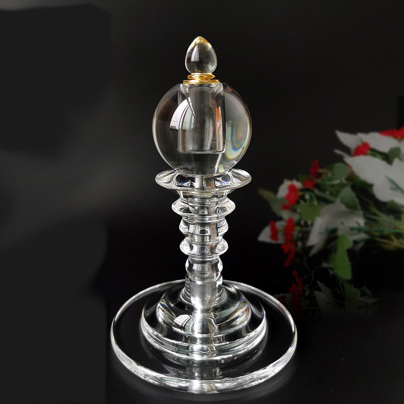 Crystal Sheerlita white large glass transparent manna pellet Bodhisattva Hide Sholli Subhousehold Goods Pendulum