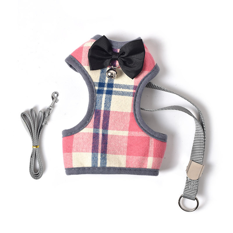 Dog Bichon Teddy traction rope vest-style walking small dog small body cute little princess adjustable size universal