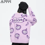 Демисезонный длинный абрикосовый свитер для влюбленных, оверсайз, средней длины, увеличенная толщина