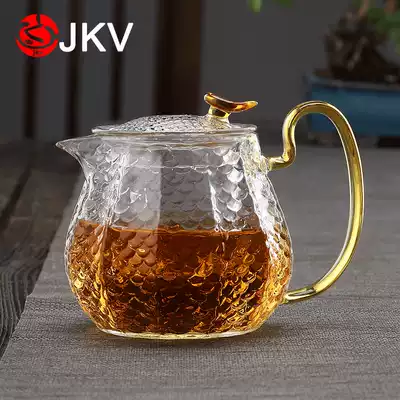 High temperature resistant glass explosion-proof cooking teapot black crystal stove brewing tea pot Pu'er black tea breiler kung fu kettle