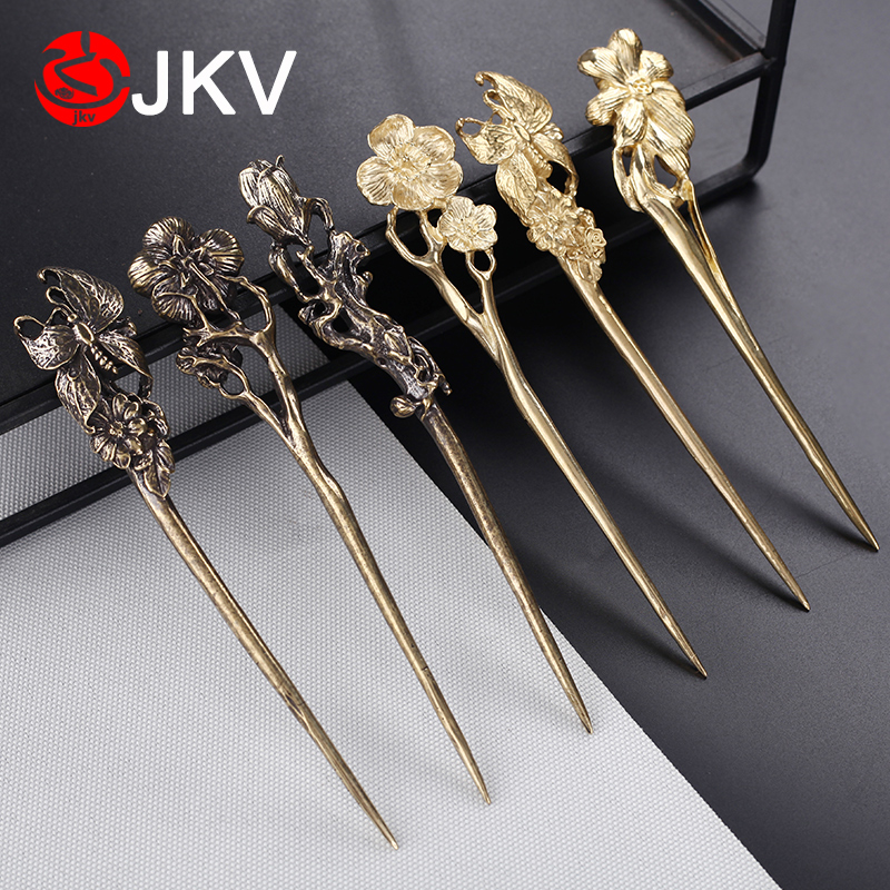 Black tea Pu'er tea pure copper tea knife prying tea tea knife hair stick tea needle Han ornament Kung Fu tea set accessories tea cake opening tea cone